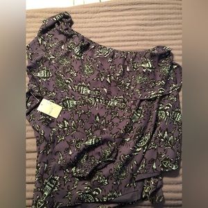 Belle Sky one shoulder blouse XL new w tags